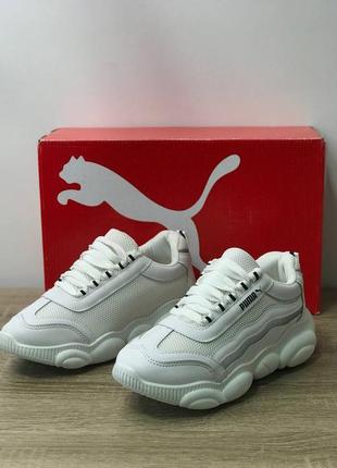 Женские кроссовки пума белые летние кроссовки puma распродажа