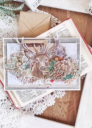 Листівка з оленем