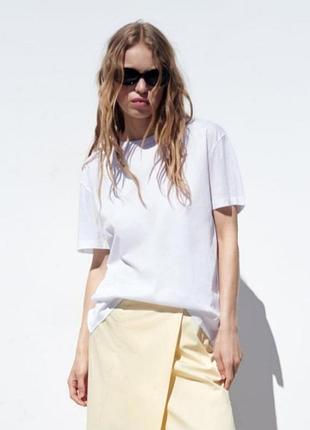 Трикотажная базовая футболка zara