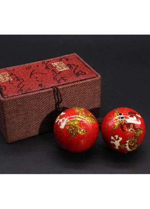 Масажні кулі баодінг пара з емаллю преміум №2