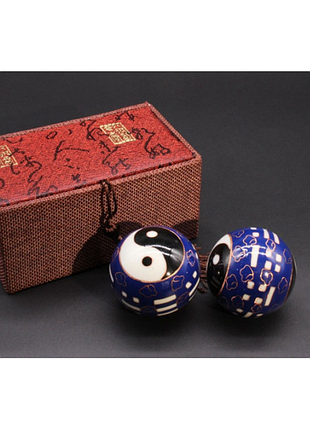 Масажні кулі баодінг пара з емаллю преміум №3