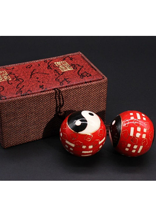 Масажні кулі баодінг пара з емаллю преміум №4