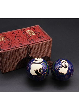 Масажні кулі баодінг пара з емаллю преміум №5