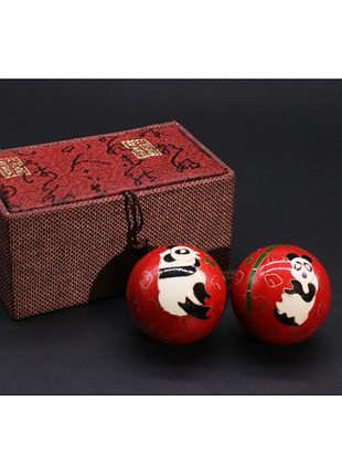 Масажні кулі баодінг пара з емаллю преміум №6