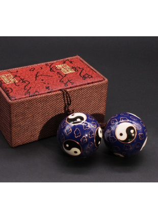 Масажні кулі баодінг пара з емаллю преміум №7