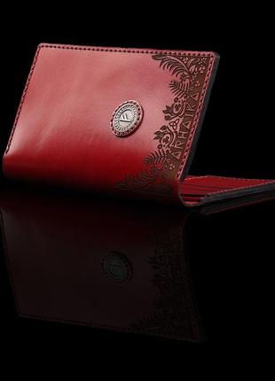 Жіночий гаманець зі срібною руною феху9 фото