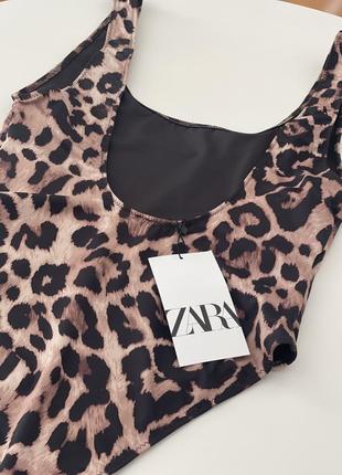 Купальник леопардовый zara м