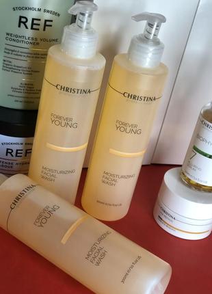 Moisturizing facial wash forever young christina гель для вмивання