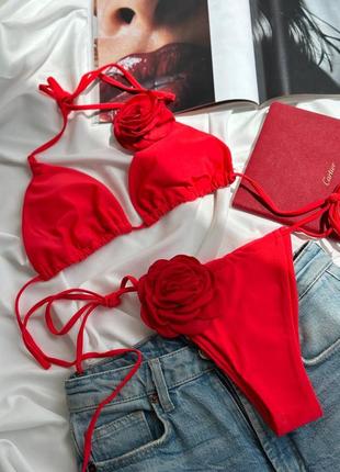 Трендовый купальник с цветком ❤️