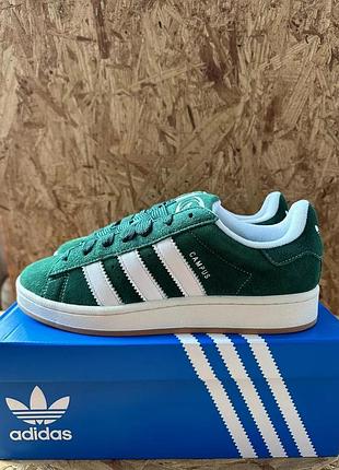 Замшевые кроссовки clothes adidas originals campus 00s h03472-green
