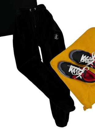 Велюровые бархатные спортивные штаны со стразами juicy couture оригинал