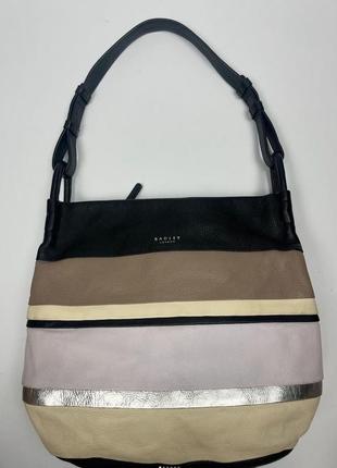 Шкіряна фірмова практична сумка на плечі radley