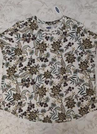 Футболка у квітковий принт old navy everywear 🇺🇸