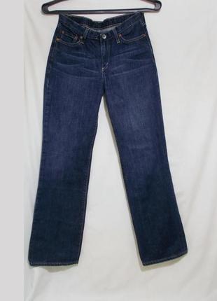 Джинсы прямые темно-синие w29 l30 'g-star' low hip straight wmn