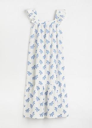 H&m платье, сарафан с цветочным принтом2 фото