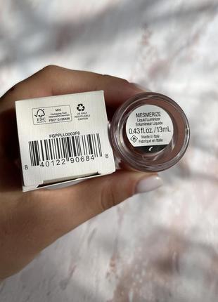 Шовковистий рідкий хайлайтер liquid luminizer 2,5ml liquid luminizer highlight mesmerize4 фото