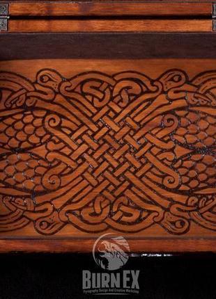 Деревянный сундук "celt's chest 2"3 фото