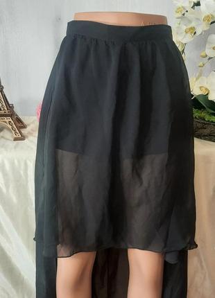 Спідниця довга міді міні шифон сексі