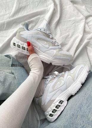 Женские кроссовки в стиле nike air zoom white.