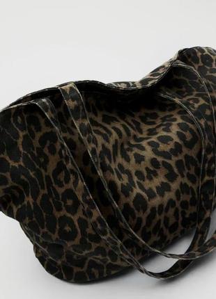 Сумка шопер леопардовий принт