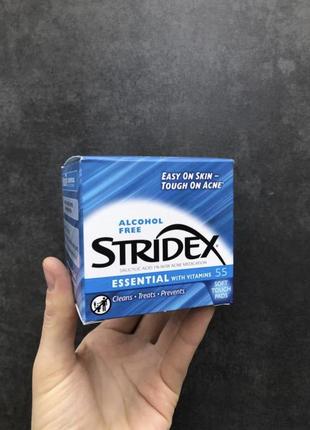Stridex сині, стрідекс, стридекс, диски, серветки,пади, педи, з саліциловою кислотою 1 %, від акне, айхерб
