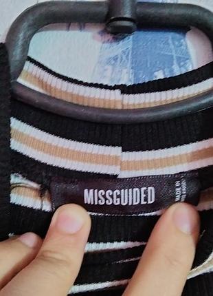 Платье в рубчик с длинным рукавом