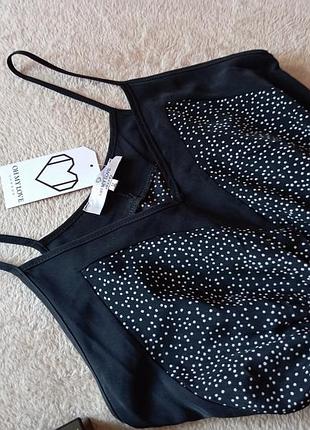 Невероятный качественный стильный комбинезон шортами ромпер в горошек талия на резинке3 фото