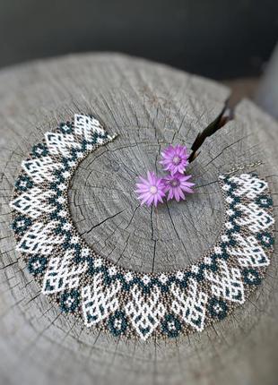 Силка из бисера гердан ожерелье чокер колье