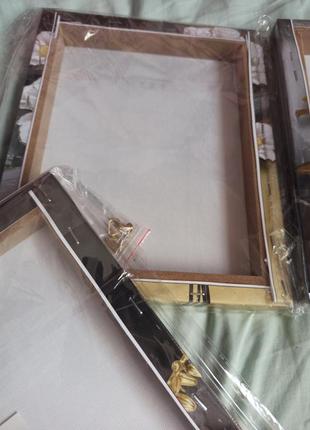 Невероятный стильный набор аартин трио печать на холсте.