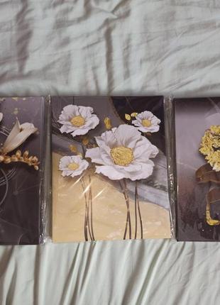 Невероятный стильный набор аартин трио печать на холсте.