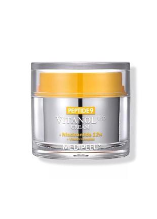Крем для лица с пептидами и витаминным комплексом medi-peel peptide 9 vitanol cream pro