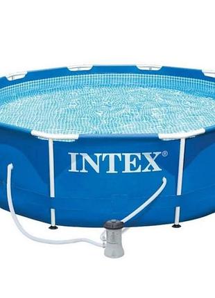 Бассейн каркасный intex 28202 metal frame pool 305x76 см 4485 л