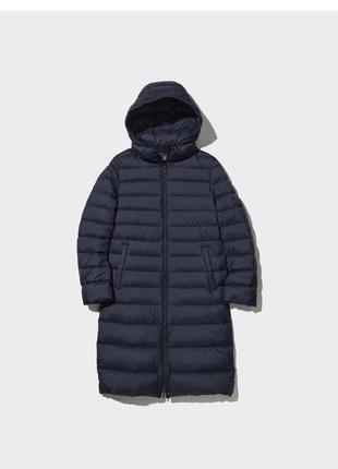 Удлинённый пуховик uniqlo