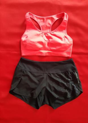 Набір  - топ kelenji + шорти reebok, xs