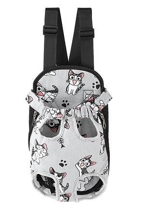 Рюкзак-кенгуру для тварин sy210814 cat gray l