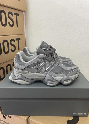 New balance 9060 grey женские кроссовки deblend 9060 серые сеточка