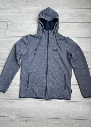 Зіп худі jack wolfskin m кофта з капюшоном кенгурушка оригінал