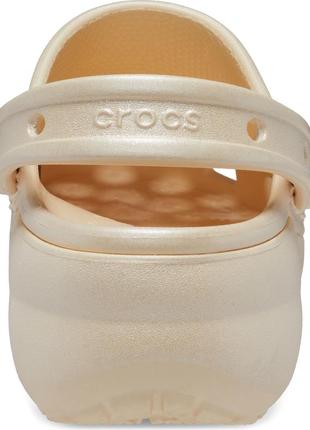 Классические блестящие сабо на платформе crocs оригинал клоги3 фото