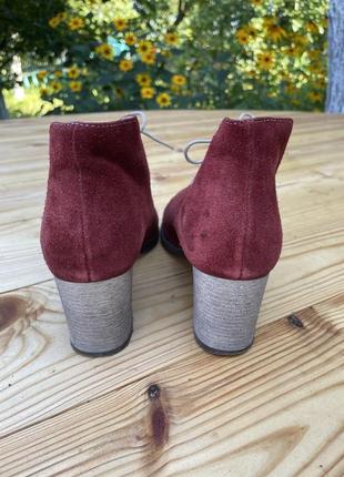 Ботильоны женские вишневые