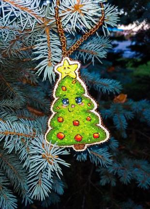 Елочные игрушки вышитые "милые пары"
