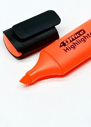 Текстовиділювач 4office «highlighter »помаранчевий 4-109-26-41 фото