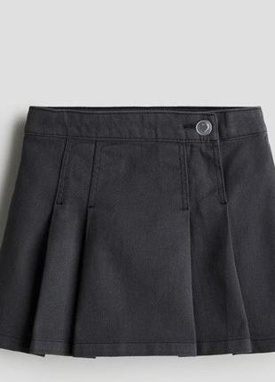 Стильная юбка для девочки (темно-серая) h&m (сша)