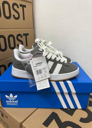 Adidas campus grey white женские демисезонные кроссовки адидас кампус замшевые