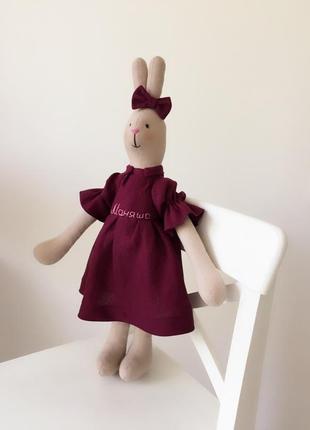 Велика ігрова зайчик лялька кролик подарунок іграшка доньці синові2 фото