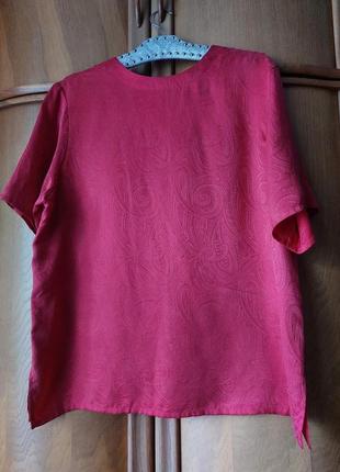 Шелковая блуза футболка