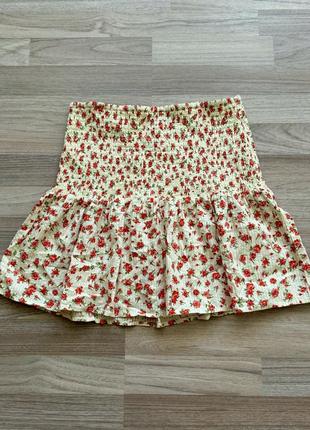 Y2k жата мини юбка в цветы primark cottagecore