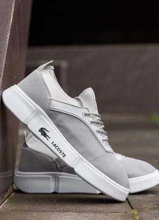 Мужские кроссовки lacoste silver4 фото