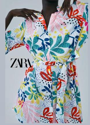 Стильна котонова сукня сорочка від zara