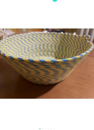 Патріотичний кошик для зберігання - ручна роботa