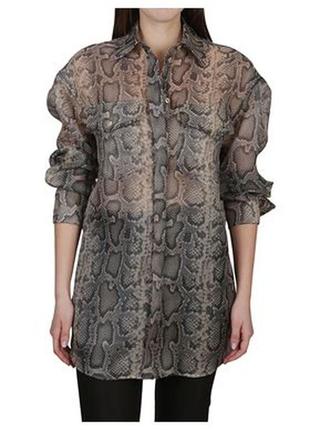 Блуза сорочка  massimo dutti змііний принт